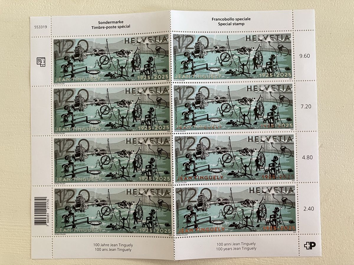 Tutti i francobolli: Jean Tinguely timbres – Nuovo e nell'imballaggio originale da Arconciel venduto da chance22