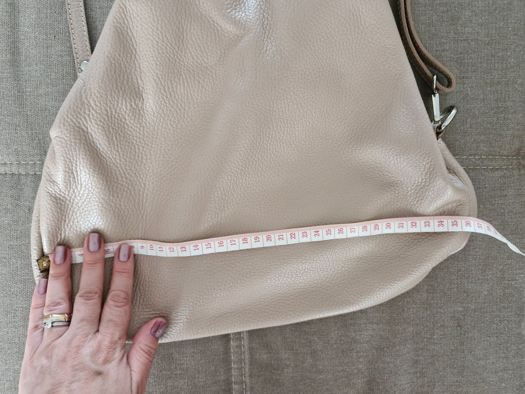 Borse da donna: Taupe-Rosa Echtleder Handasche – Nuovo (secondo la descrizione) da Schlieren venduto da ela_x7qh 7