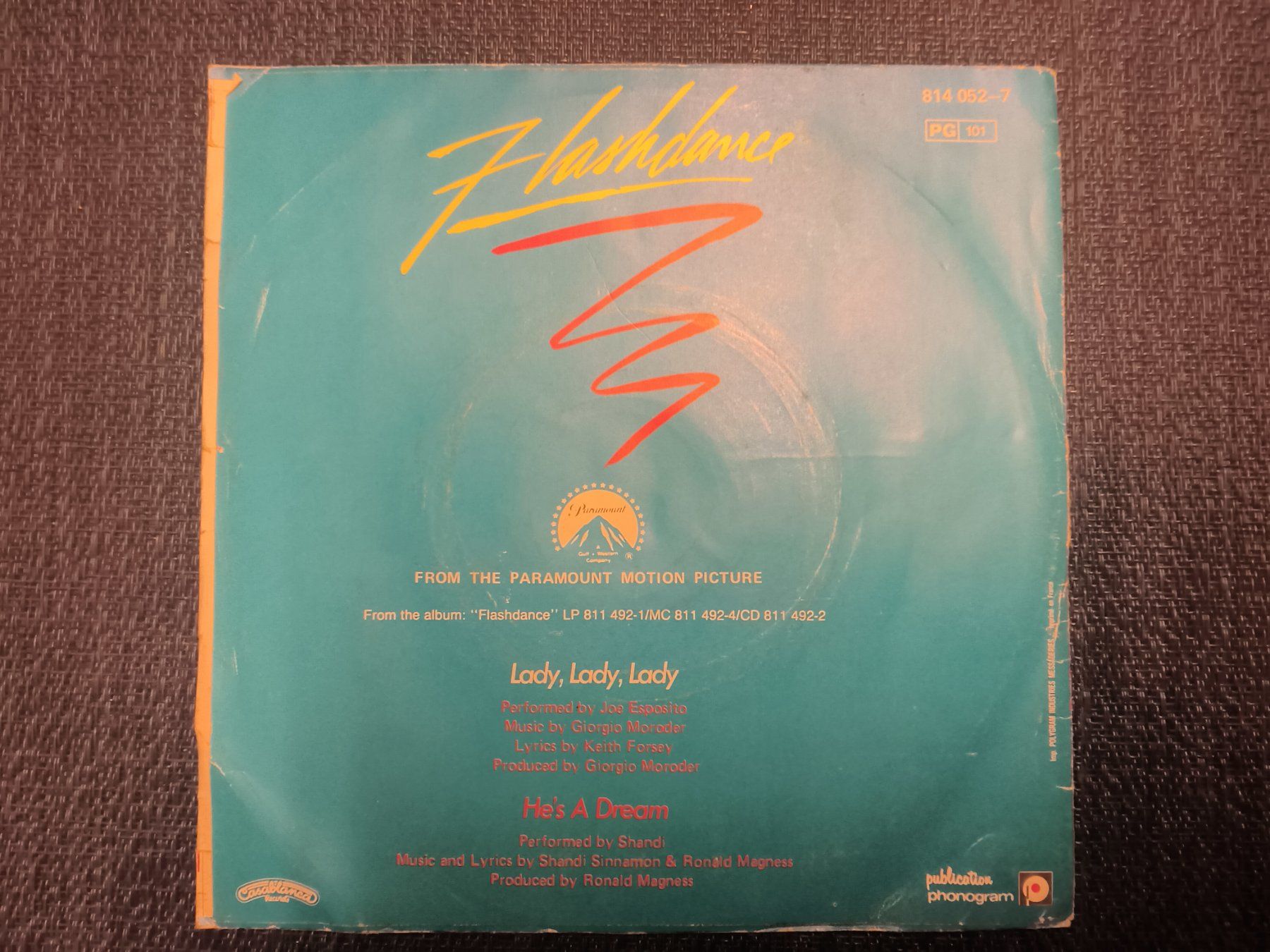 Dischi in vinile: VINYL Single: Flashdance - Lady, lady, lady – Usato da Allschwil venduto da marketingprojects 2