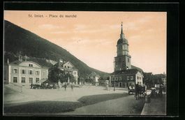AK St. Imier, Place du marche, 1919