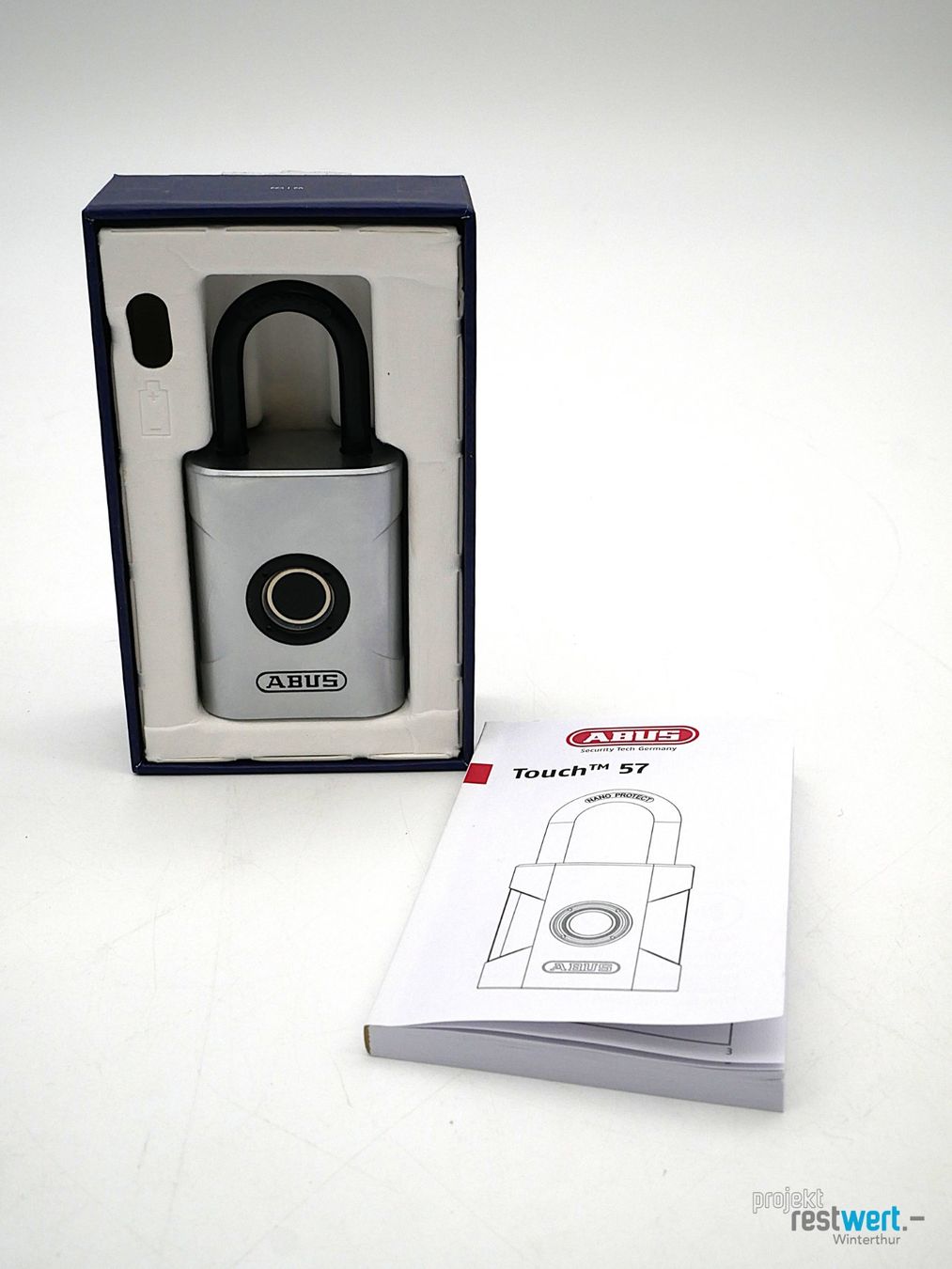 Abus Lucchetti: ABUS 57/45 Vorhängeschloss mit Fingerabdruck – Nuovo (secondo la descrizione) da Winterthur venduto da Restwert_Winterthur