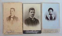 3 Antike Fotografien, um 1900, Schweiz, Rarität!