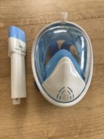 Vollgesichts Schnorchelmaske Mint Lama Blau Grösse L/XL