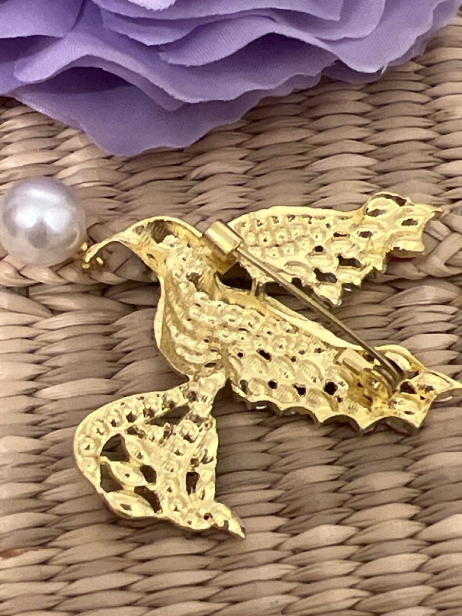 Broches & Aiguilles: Funkelnde Vogelbrosche – Neuf (Voir description) à Seon par Sunny-Schmuck78 2