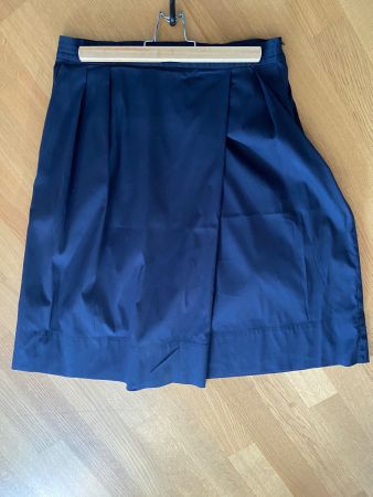 A-Linien Faltenrock in Navyblau von Modissa (Gr. 40)