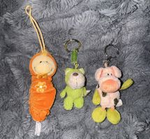 NICI Schlüsselanhänger Plüschtiere 3 Stück