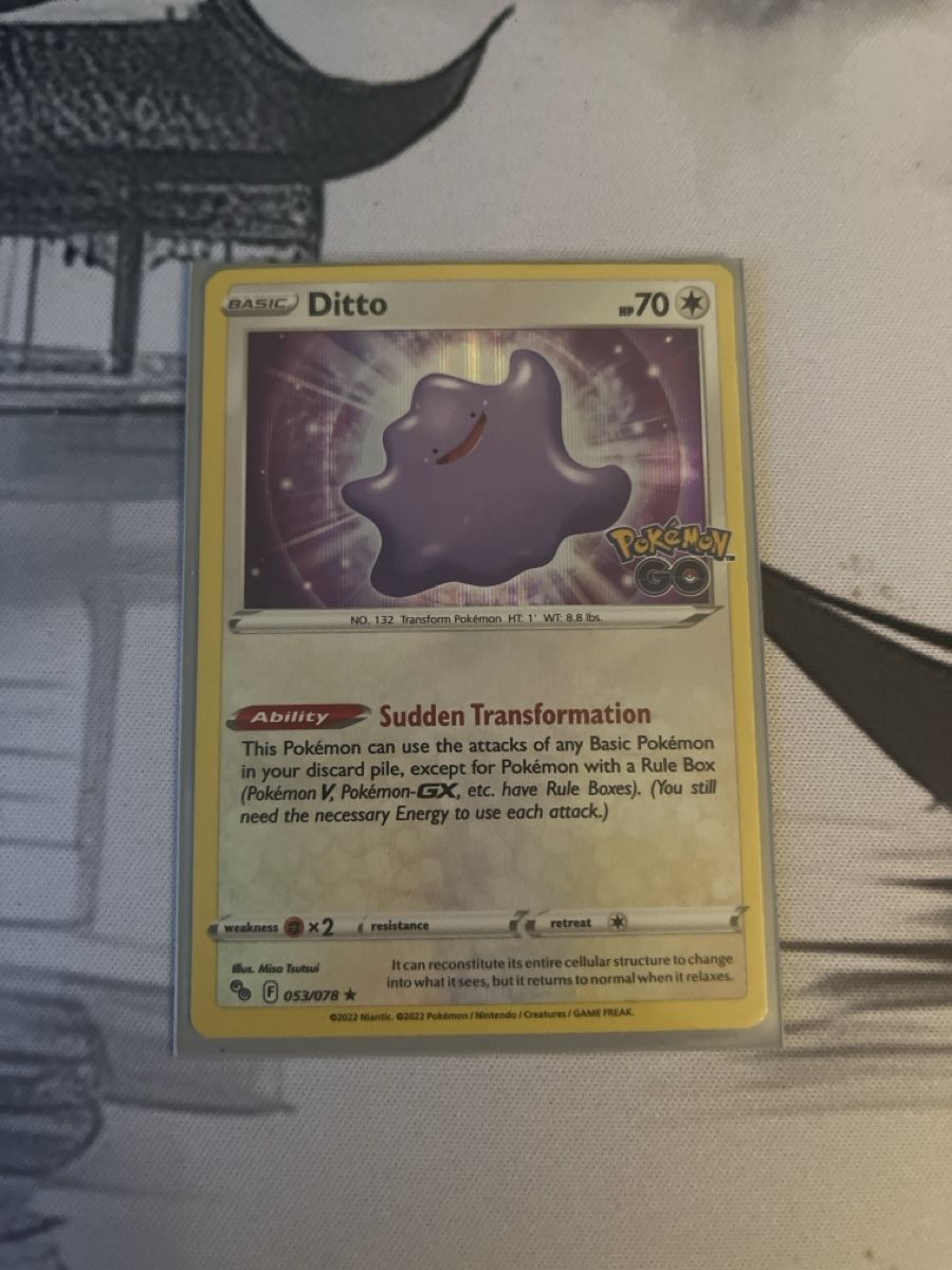 Pokémon Carte collezionabili: Pokemon Karte Ditto Pokemon Go Edition  – Nuovo (secondo la descrizione) da Zürich venduto da mzuern