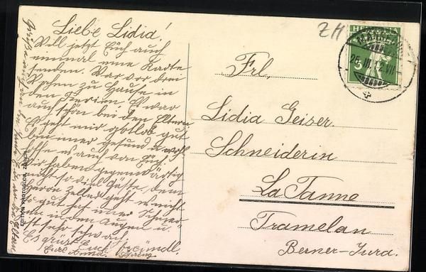 Cartoline postali: AK Männedorf, Totalansicht, 1912 – Usato da Berlin venduto da bartko-reher 1