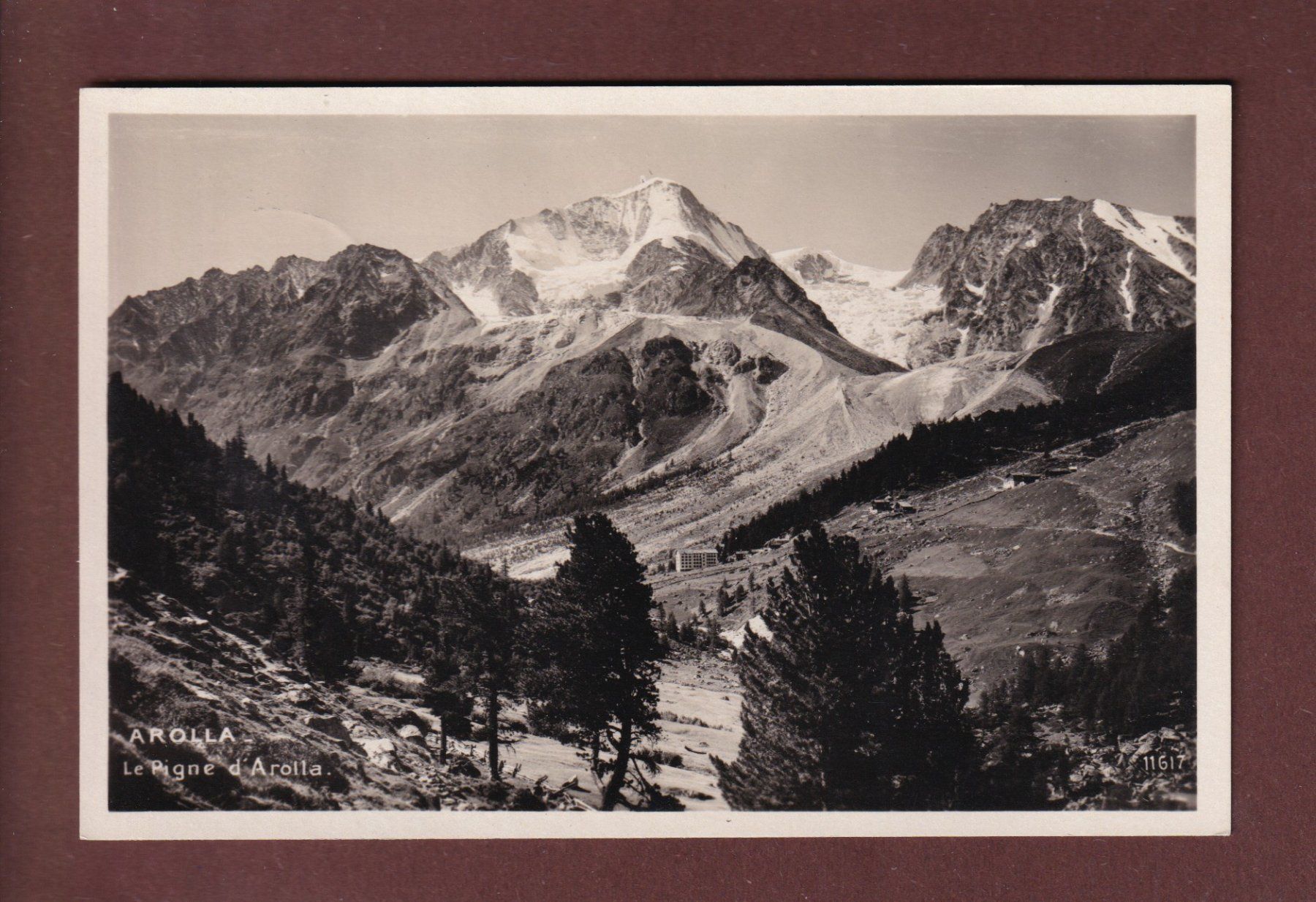 Cartoline postali: AROLLA - Le Pigne - 1929 – Usato da Pully venduto da nicecards