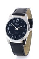 Elegante Herren Quarzuhr schwarz