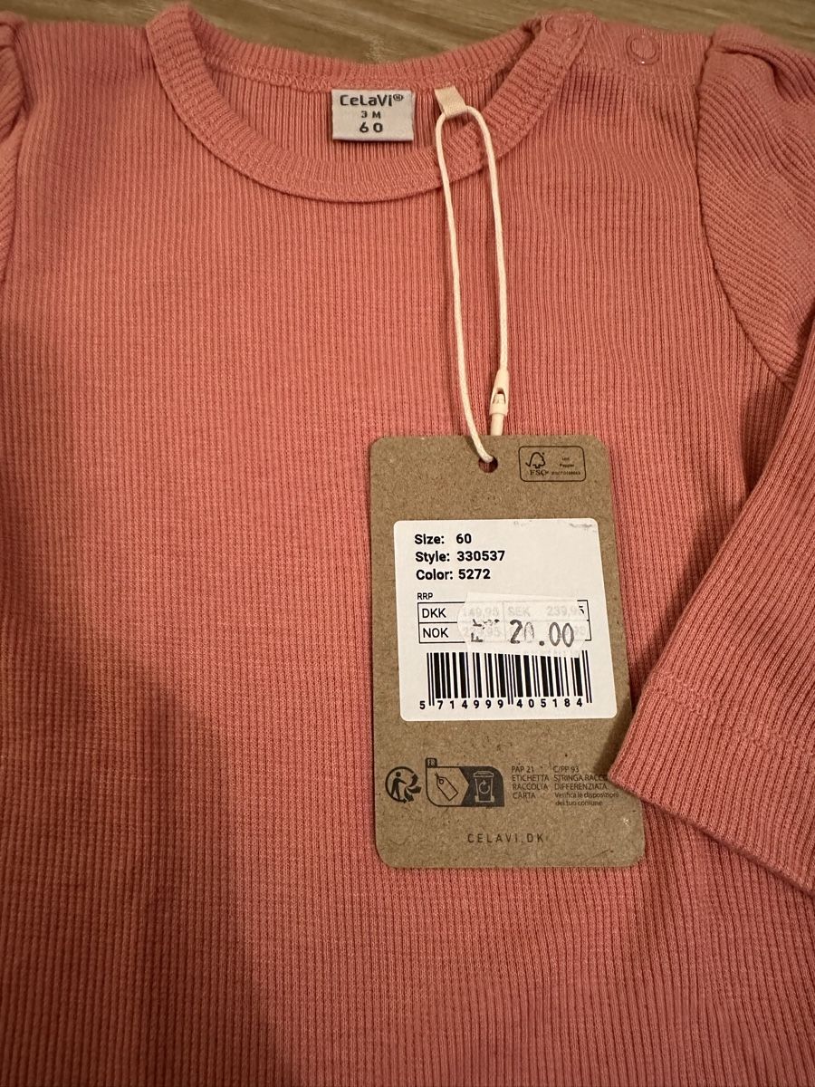 Biancheria intima: Neu Celavi Bambus Body Grösse 60 – Nuovo e nell'imballaggio originale da Winterthur venduto da Joyzora94 1