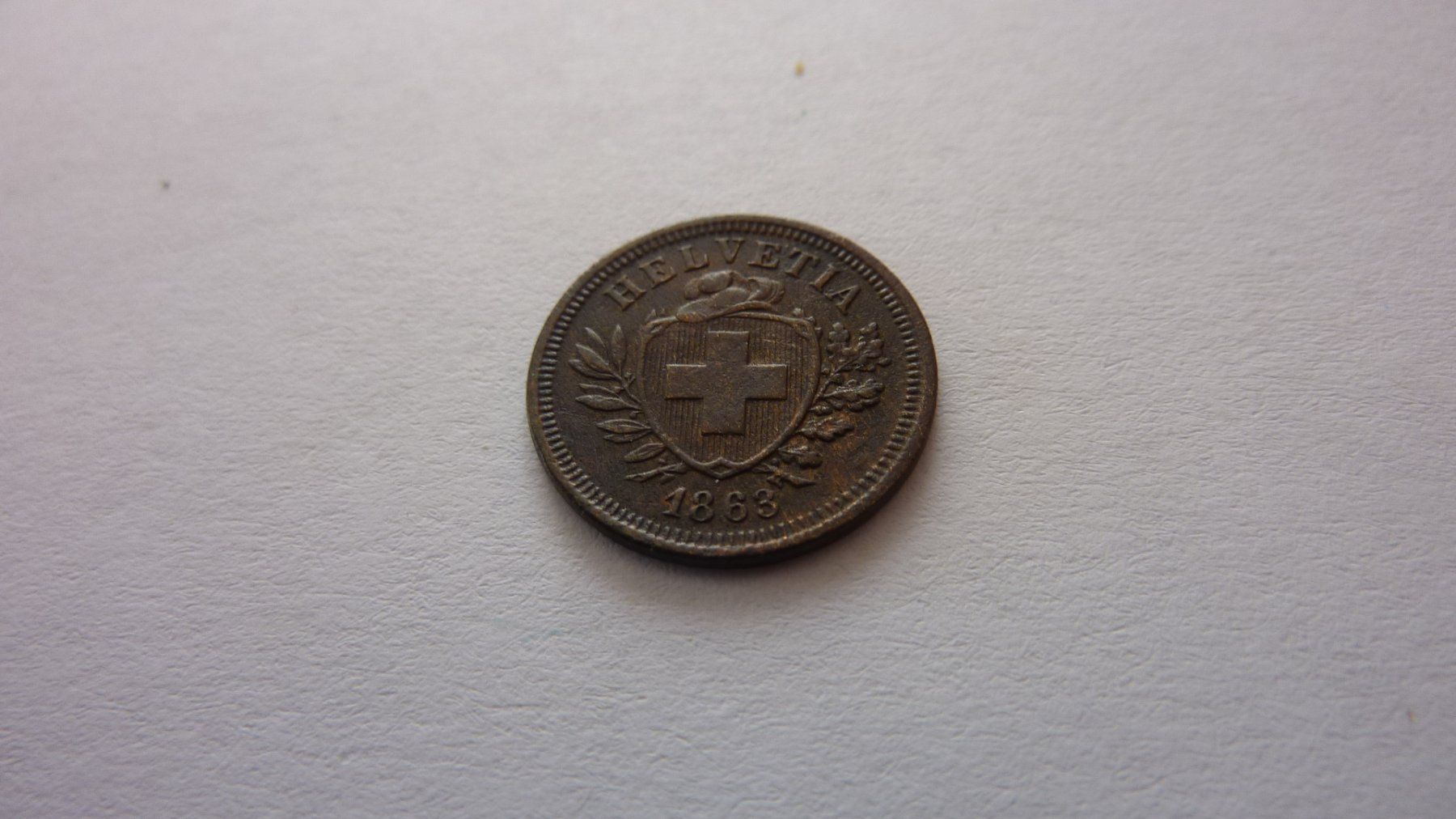 Tutti le monete: Uralter Einräppler 1863, vorzüglich , 500.- Kat. – Nuovo (secondo la descrizione) da Birrwil venduto da Schnaepli 2