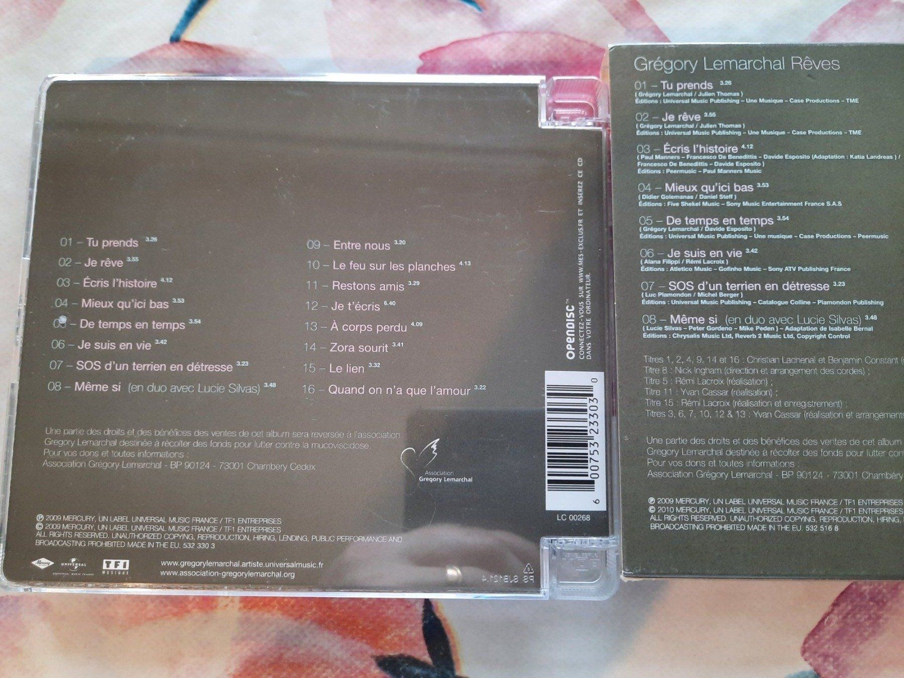 CD: CD Gregory Lemarchal - Rêves – Usato da Pully venduto da bro_n52j 4