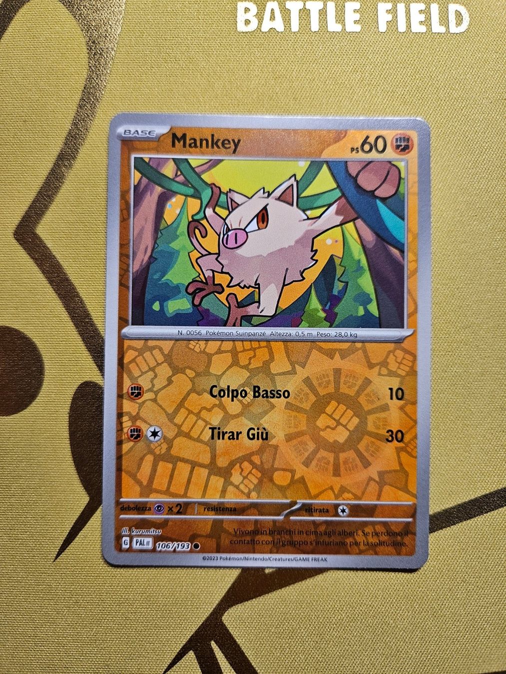 Pokémon Sammelbilder & Trading cards: Paldea Evolved - Mankey – Gebraucht aus Bellinzona von Pokemarco