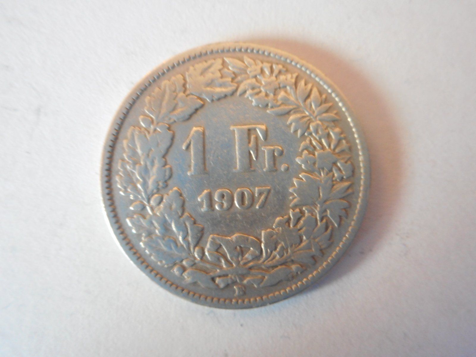 Toutes les monnaies: 1 Fr. 1907 silber  uralt – D'occasion à Kriegstetten par pizlad2010