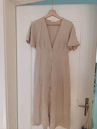 Sommerkleid Stillkleid mit Leinen