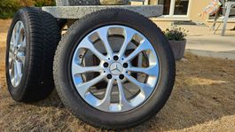 Jantes Aluminium Mercedes et Pneus Hiver 215/60 R17 100V