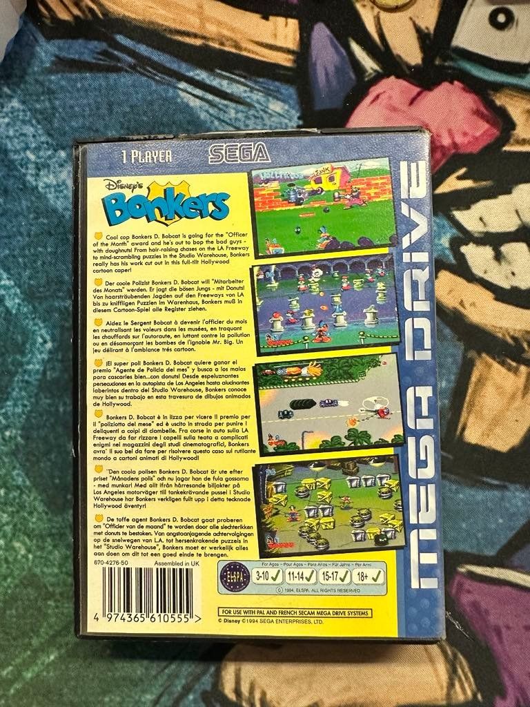 Sega Giochi: Bonkers Sega Mega Drive – Usato da Giubiasco venduto da Ticinerd 1