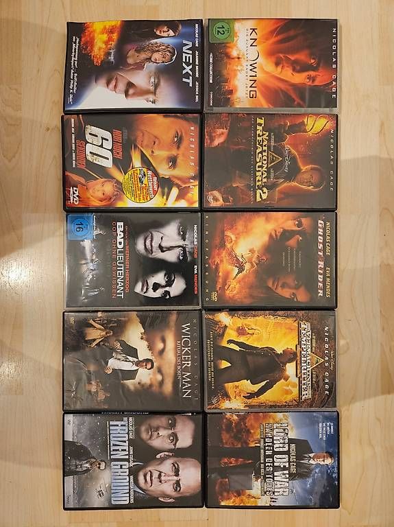 Alle DVDs: Nicolas Cage Filme – Gebraucht aus Tägerig von Abendstern75