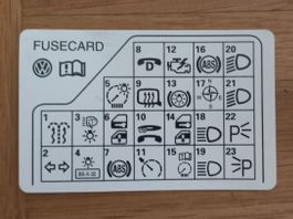 Carte de fusibles VW 3B0 010 241 F