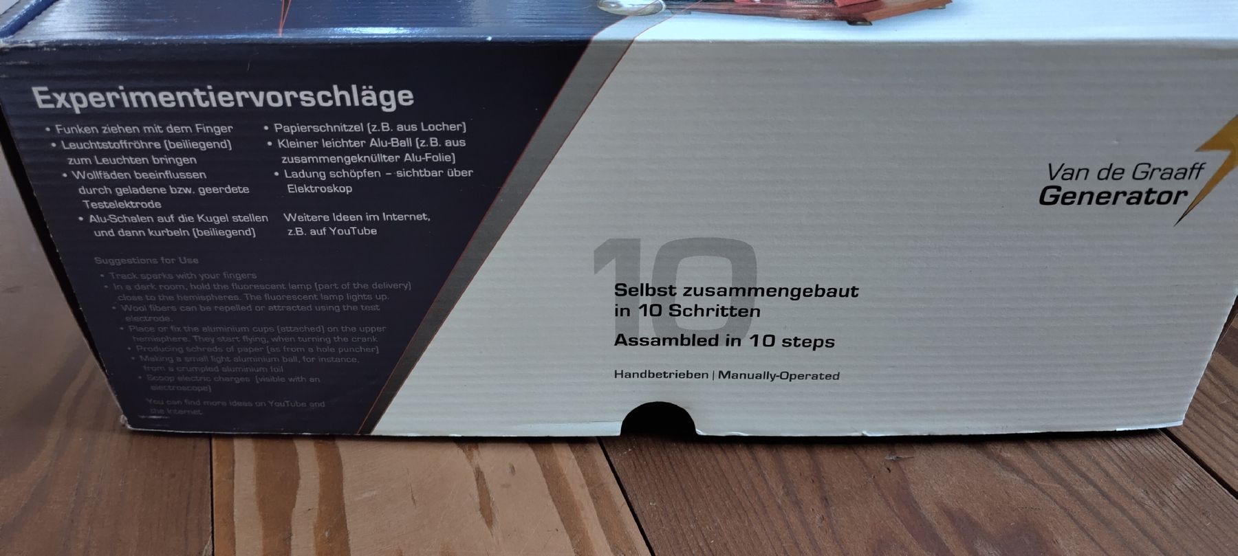 Baukästen: Van de Graaff Bausatz, handbetrieben – Gebraucht aus Nuglar von bibabone 3