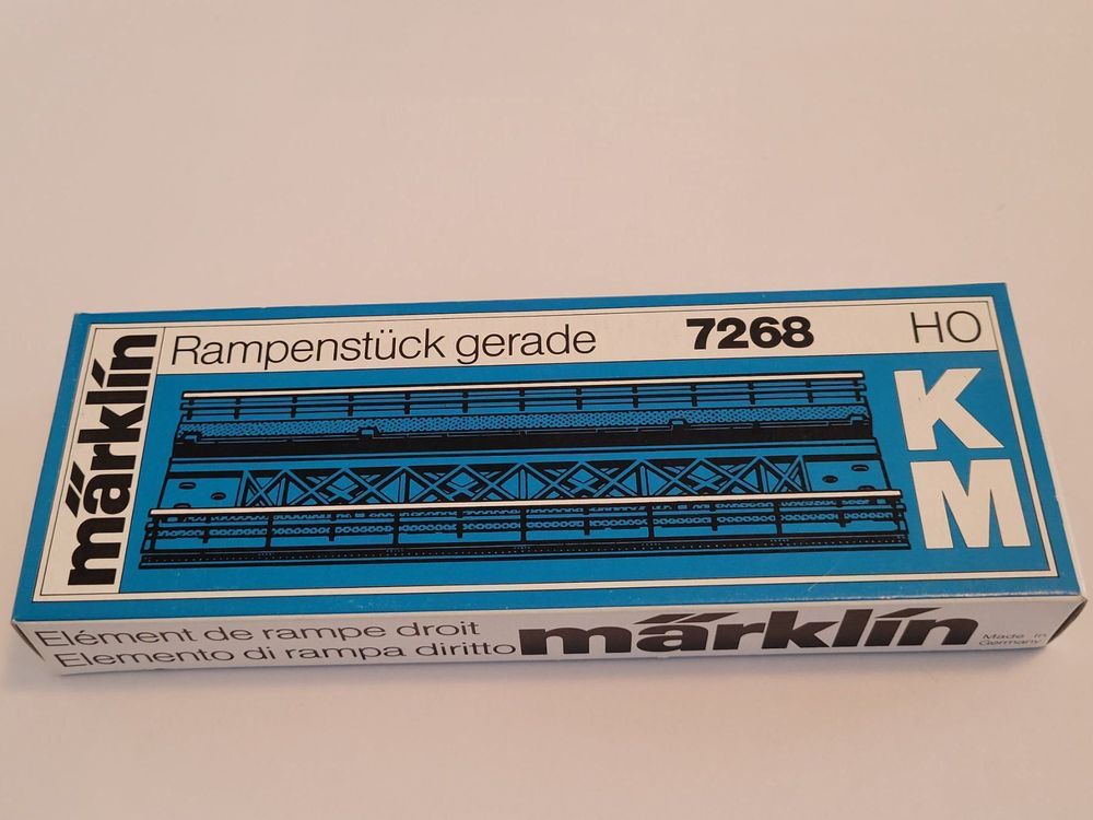 Märklin H0 7268 Rampenstück gerade K+M (Neu und originalverpackt) in ...