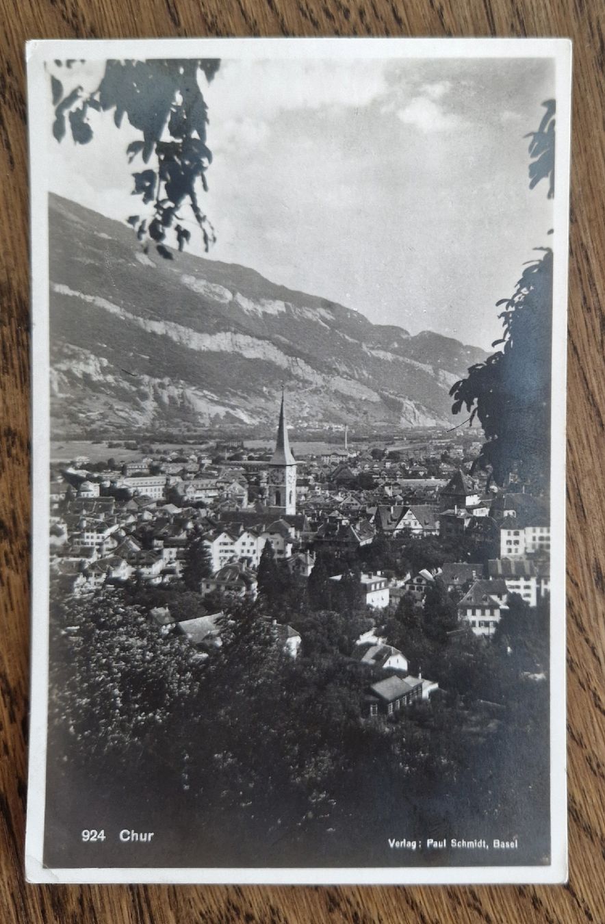 Ansichtskarten: Chur 1923 – Gebraucht aus Ebikon von Donar50