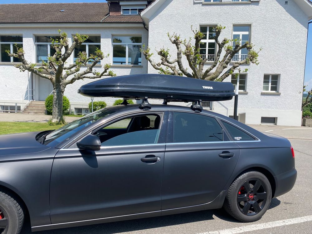 Thule Vision 650 Dachbox schwarz Carbon Optik | Kaufen auf Ricardo