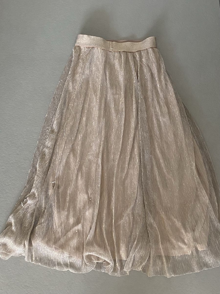 Only Jupes: Rock Only glänzend beige/gold XS  – D'occasion à Berg SG par Silversurfer