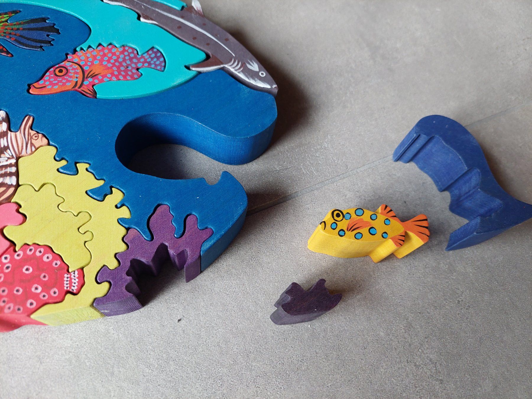 Puzzle: schöne Puzzle mit fisch aus Holz – Usato da Wiesendangen venduto da troawus 3