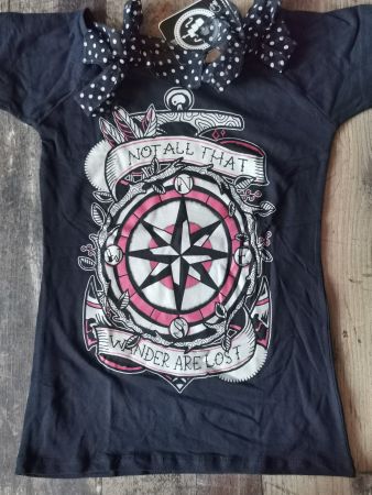 Toofast Shirt Not all that wander are lost Kompass *NEU* M