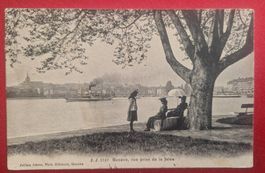 Genf mit Dampfer, 1906,