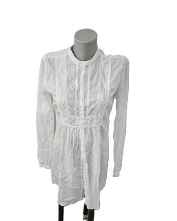 Weisse Long-Bluse / Kleid 0039 Italy Gr. S