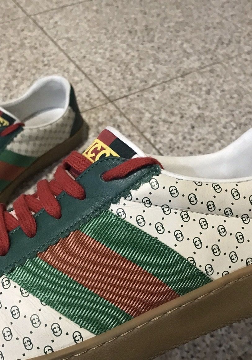Gucci Scarpe da uomo: Gucci Sneaker Dapper Dan GG Leder Neuwertig Grösse 8 – Nuovo (secondo la descrizione) da Zürich venduto da PacoSells 4