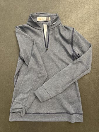 Kjus Girls Ski 1/4 Zip Pullover Top Size 140, Grey, UPF 30+