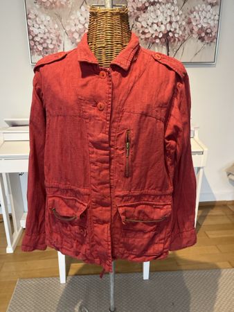 Leinenjacke, rot, 40