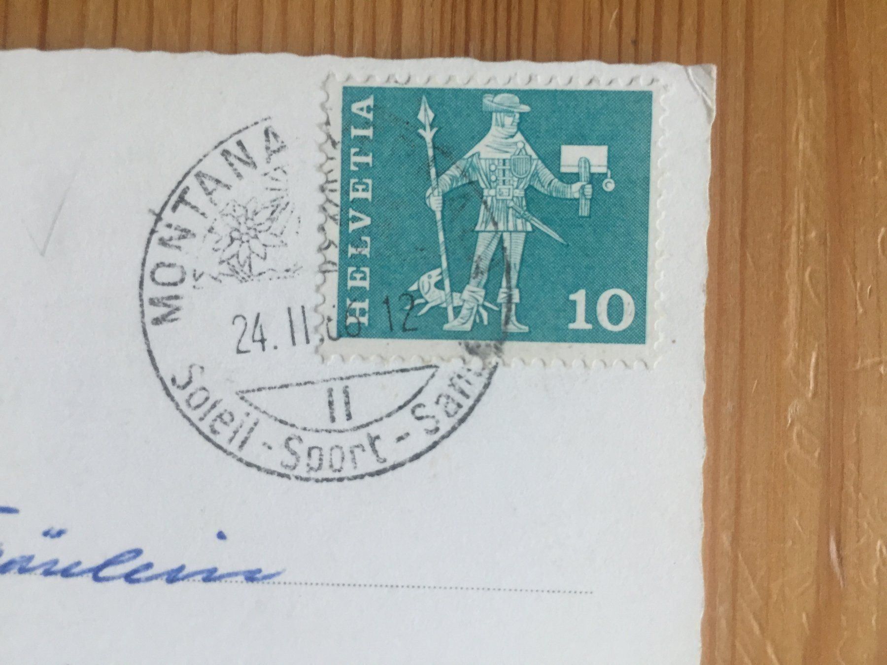 Cartoline postali: Montana - Vermala - AK 1966 – Usato da Oberuzwil venduto da Henri09 1