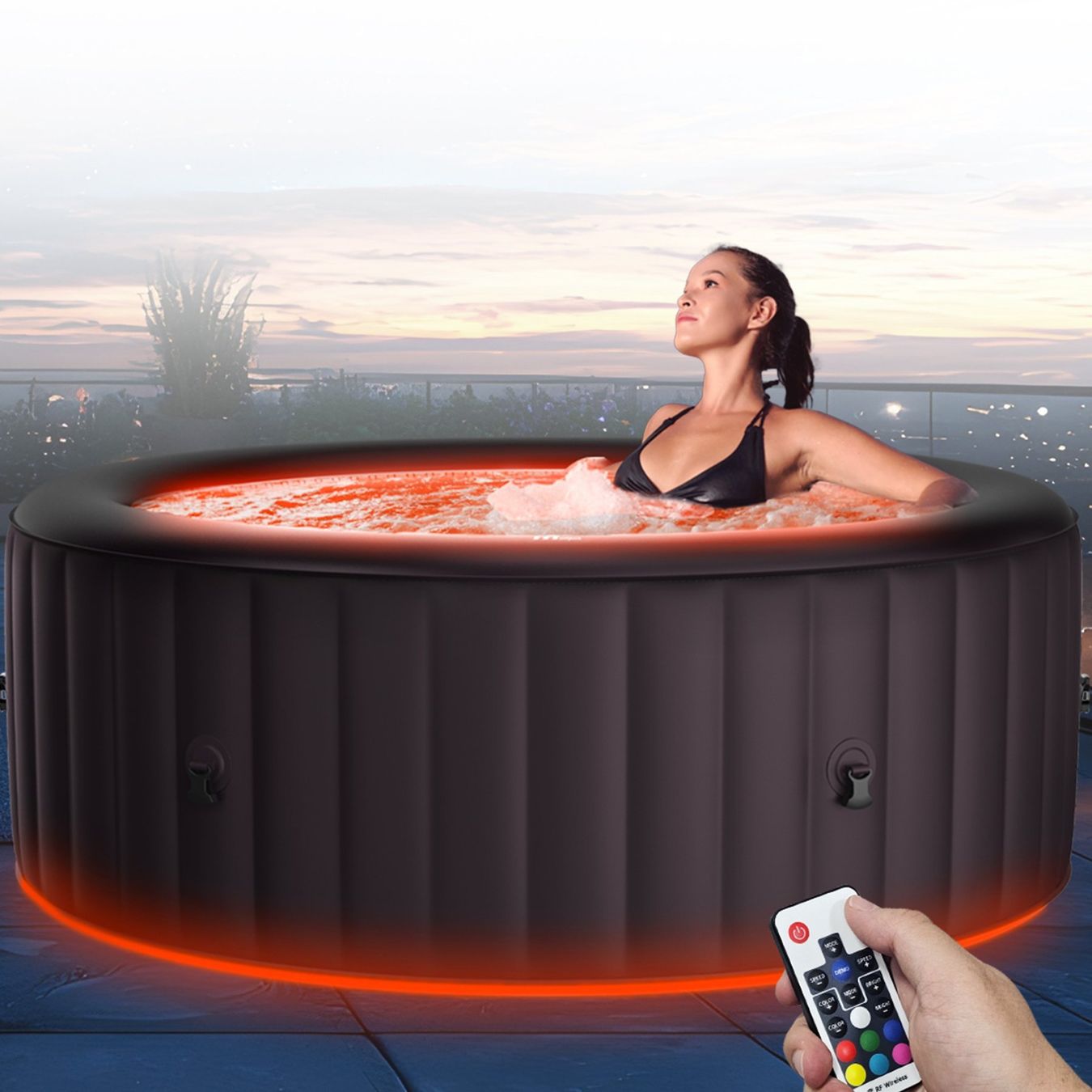 Whirlpool: MSpa Whirlpool Aurora, 204x204x70cm – Nuovo e nell'imballaggio originale da St. Marein venduto da trade-line-partner