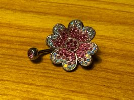 Piercing Bauchnabel Silber 925 Schmuck Zirkonia Swarovski