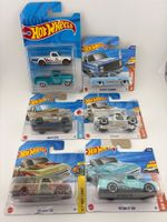 7 Hot Wheels Pick Ups Chevy C10, Silverado, Mazda Mix 50