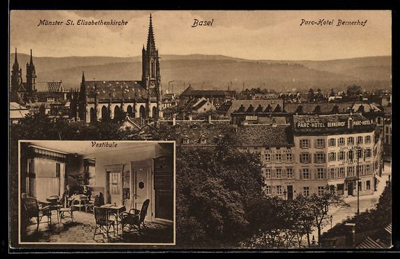 Cartoline postali: Basel, Münster St Elisabethenkirche und – Usato da Berlin venduto da bartko-reher