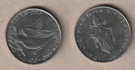 Vatikan, Paulus VI, 100 Lire 1972