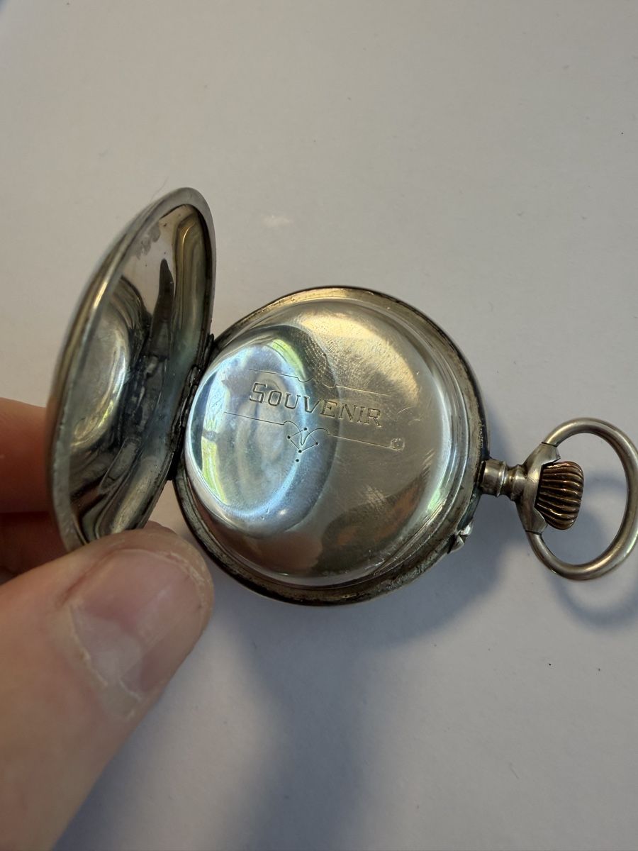 Montres: Taschenuhr Silber Souvenir mit Monogramm S – D'occasion à Osterfingen par Kienbaum80 2