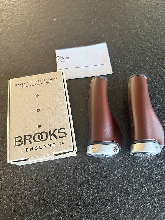 Ersatzteile: Brooks Ergon GP1 Leather Grips brown – Gebraucht aus Biezwil von rip0505