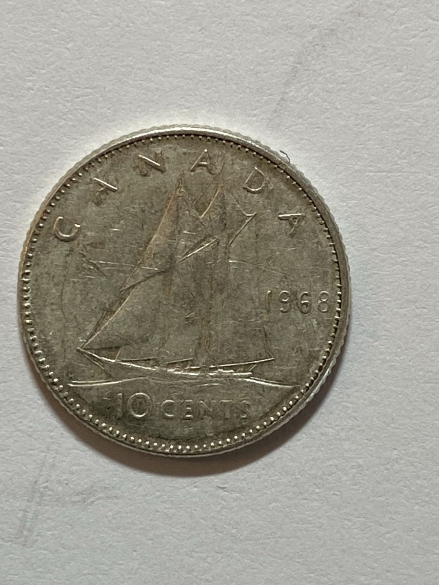 Toutes les monnaies: Canada - 10 cents - 1968 - AG  – D'occasion à Payerne par Mike1682