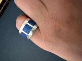 Silber Ring mit Lapislazuli 925