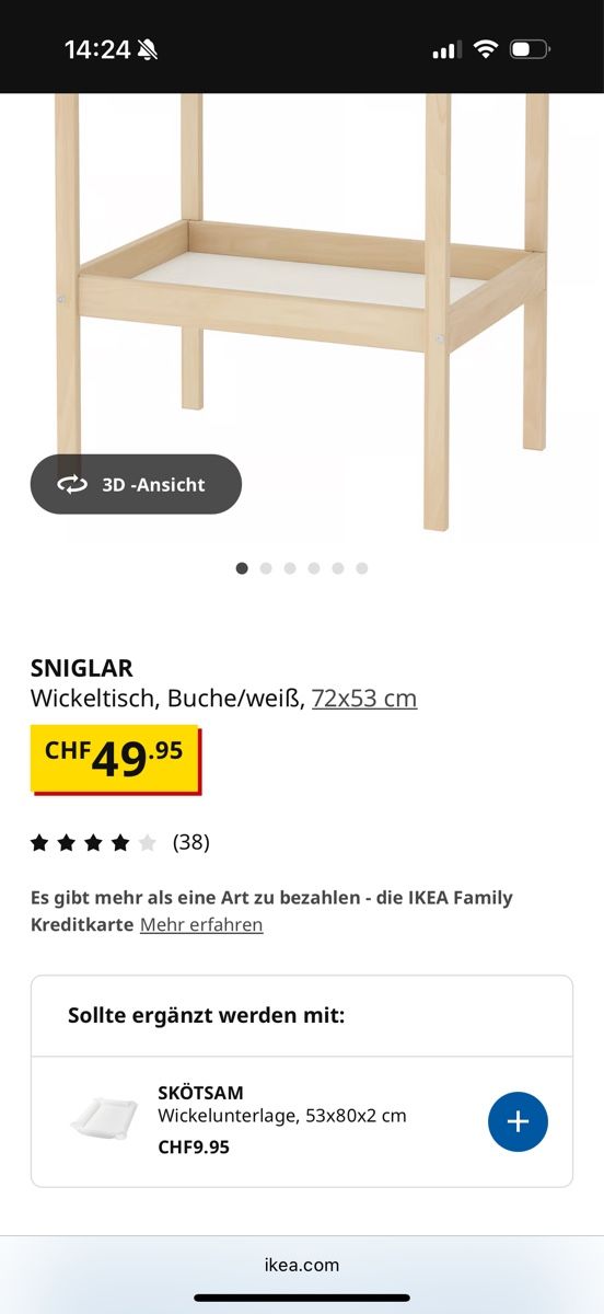Ikea Fasciatoi & Accessori: IKEA Singlar Wickeltisch – Usato da Zürich venduto da Shushu_Zurich 1