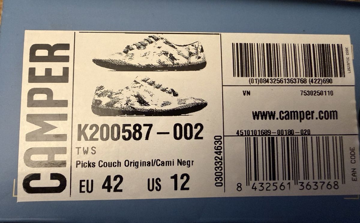 Damenschuhe: Camper multicolore pointure 42 neuves – Neu und originalverpackt aus Petit-Lancy von Komei 3
