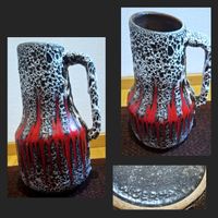 original Scheurich vintage Bodenvase Keramik "Fat Lava"1960