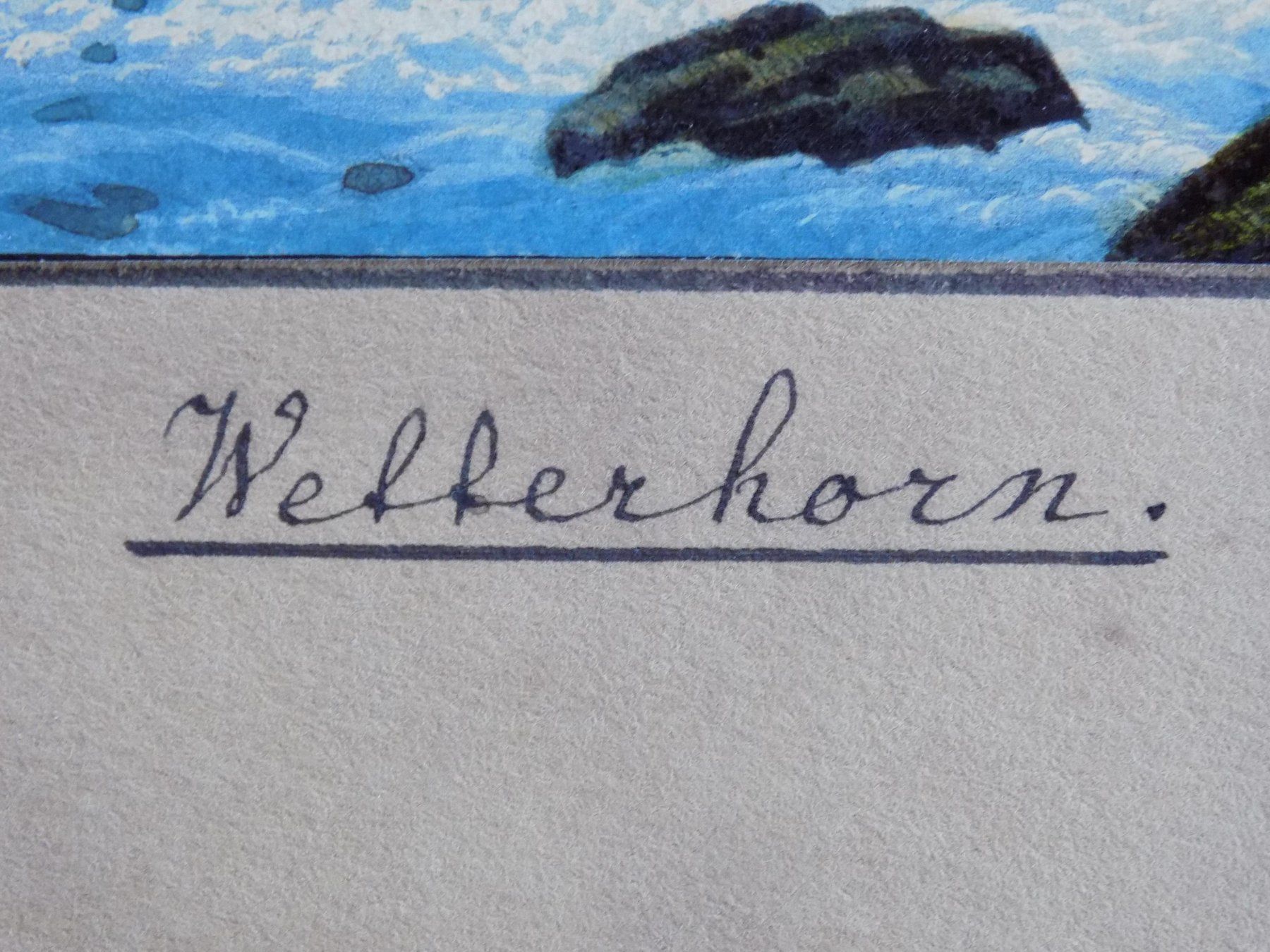 Stiche: Wetterhorn koloriert – Gebraucht aus Risch von Rischli15 2